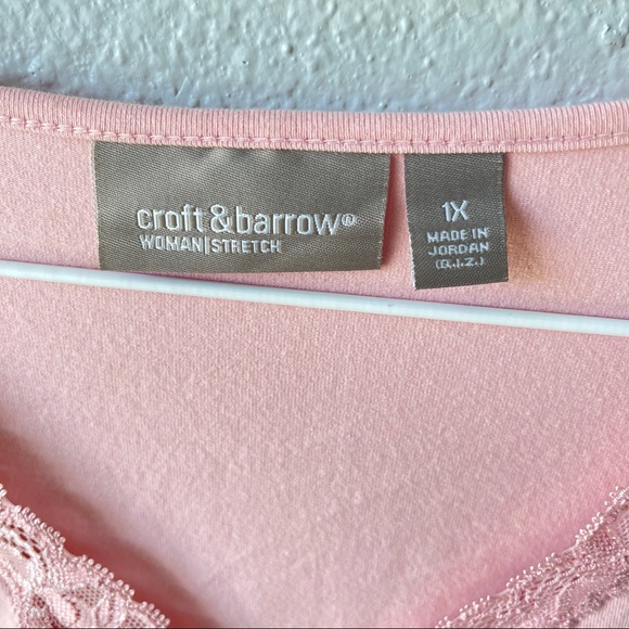 Croft & Barrow 3/4 Sleeve Blouse - Picture 4 of 6